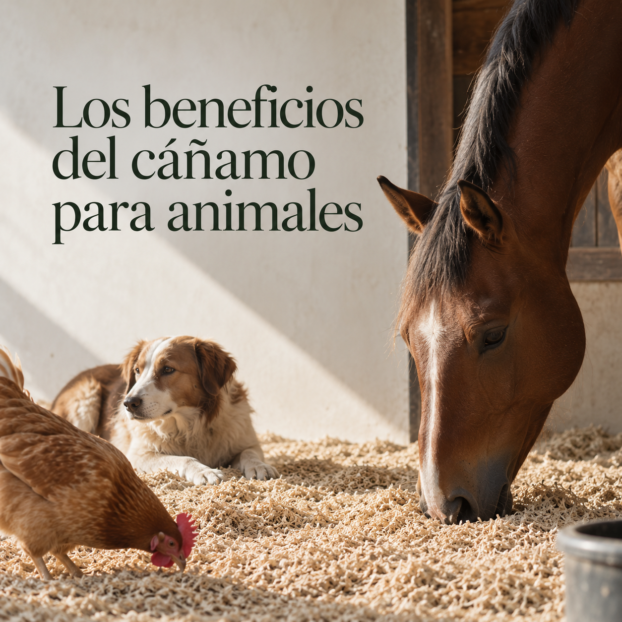 Beneficios de los Lechos de cáñamo para animales: más absorción, menos polvo y un entorno más saludable