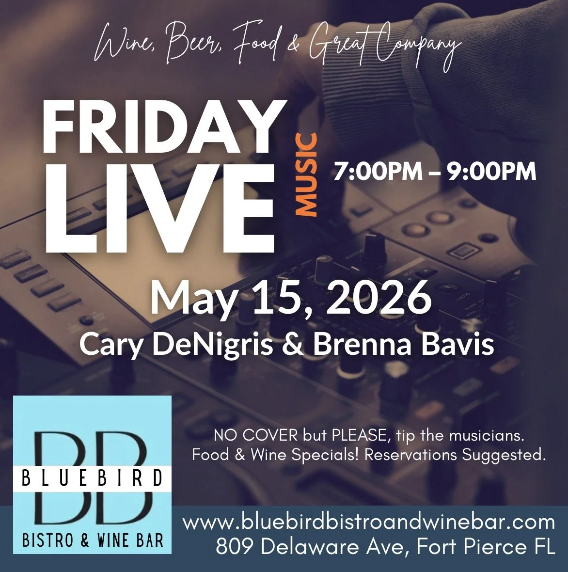 Friday Live: Cary DeNigris & Brenna Bavis