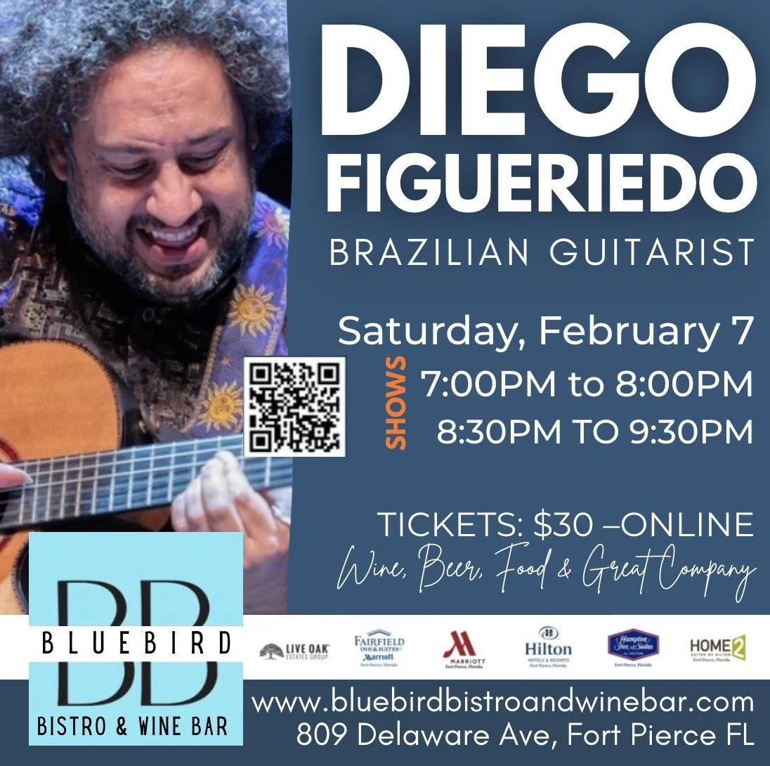 Diego Figueiredo Brazilian Guitarist Set 2- 8:30pm-9:30pm