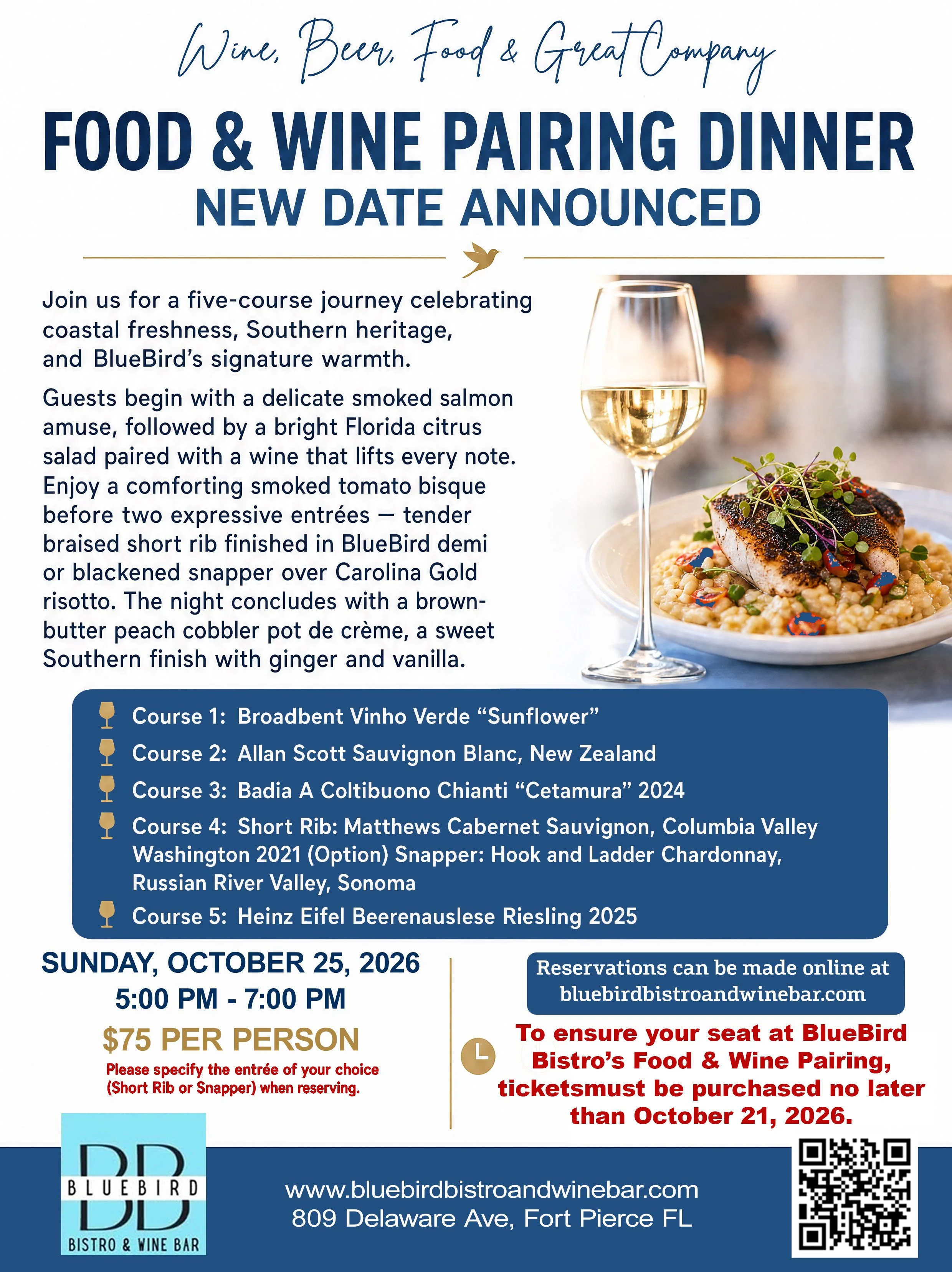 Prelude In Five Courses: The 2026 - 2027 Wine Season Opening Dinner