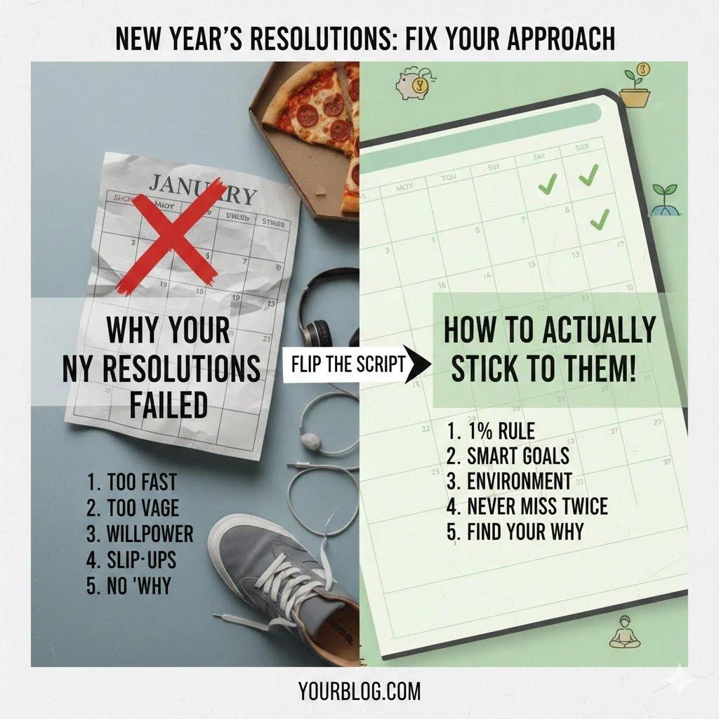 Why Your New Year’s Resolutions Failed (And How to Actually Stick to Them)