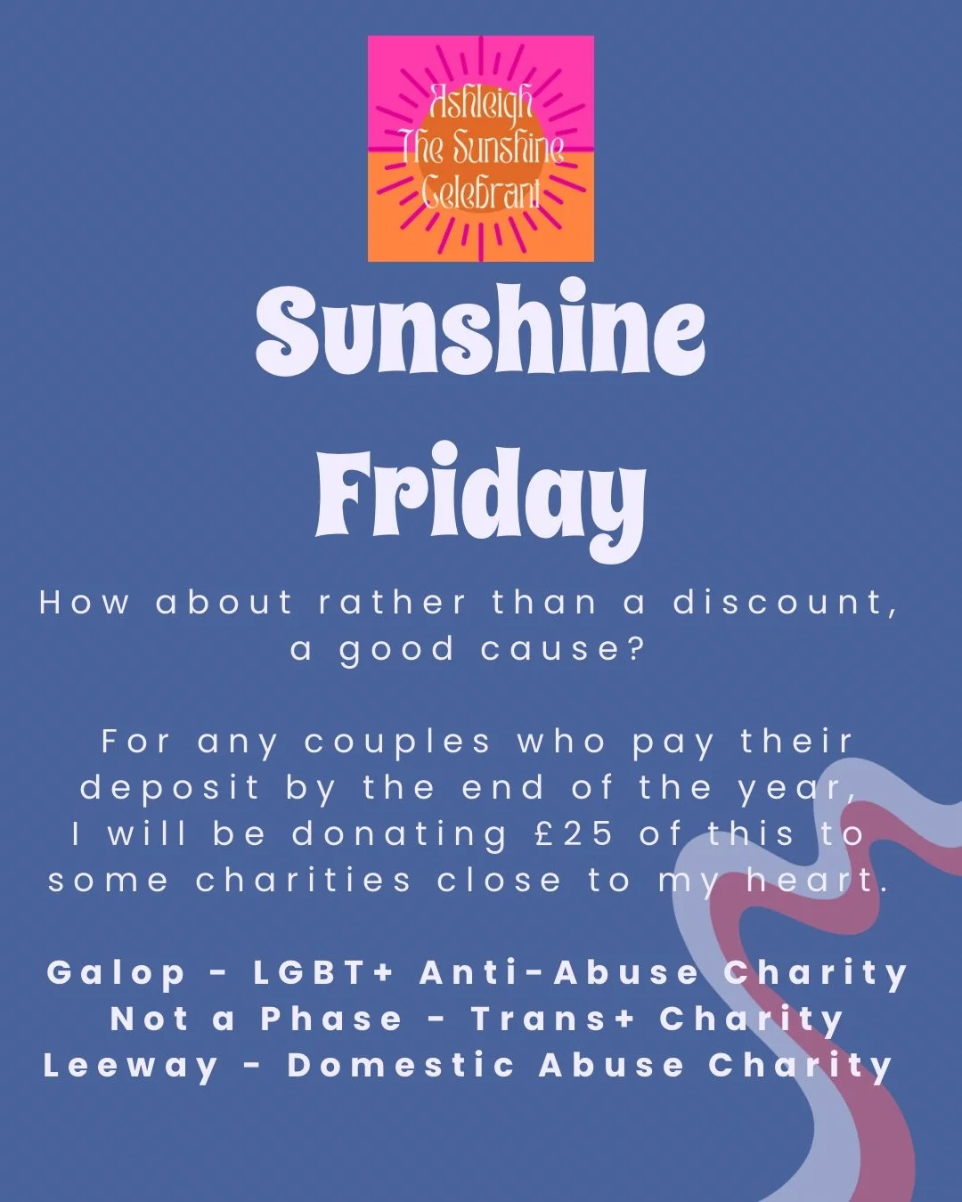 🌞 Sunshine Friday 🌞 

No the name hasn&rsquo;t improved since last year&hellip;.. suggestions on a postcard please, or just commented below! 

One of the greatest joys I&rsquo;ve gotten since starting my own business is being able to support charit