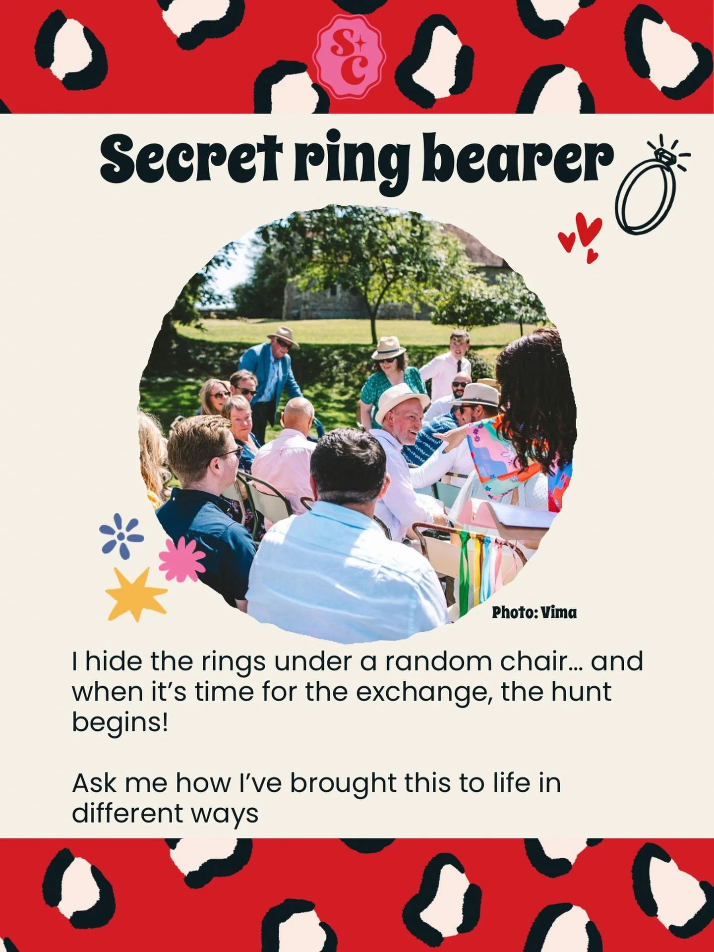 A great way to get guests involved is to have a secret ring bearer. I&rsquo;ve incorporated this in a few different ways and would love to chat about what fun elements we can bring to your wedding day 💛

Ashleigh the sunshine celebrant - ready to wo