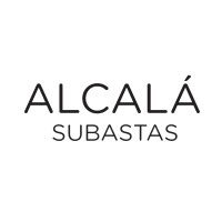 Logotipo en blanco y negro que dice 'ALCALÁ SUBASTAS' en letras grandes y sencillas.