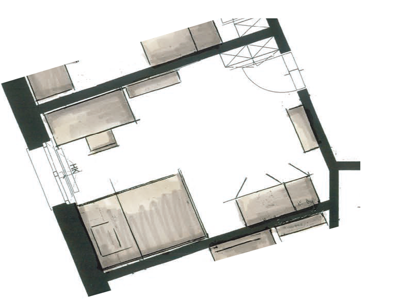 Plan 1. Stock Zimmer 3