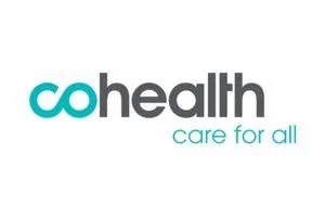 Logo of cohealth with the tagline 'care for all'