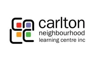Logo for Carlton Neighborhood Learning Centre Inc, with stylized colorful squares and black text.