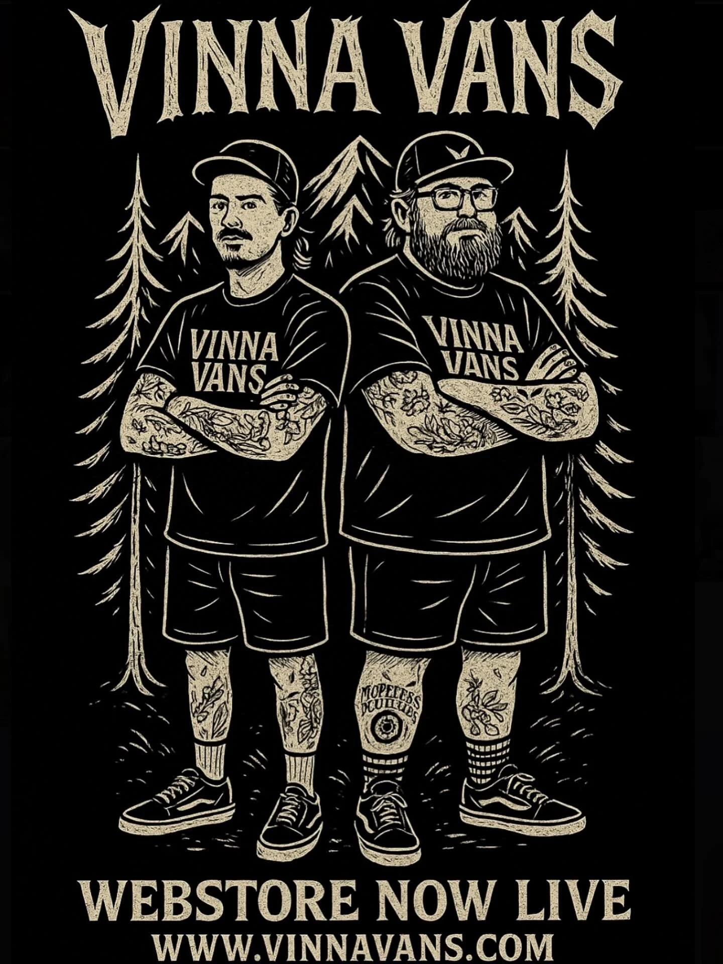 We&rsquo;ve just dropped our new website / webstore &rarr; www.vinnavans.com

We been talking about this for ages and wanted something that feels more us &ndash; less corporate, more personal.

Right now you&rsquo;ll find gear from Van Der Moon, Text