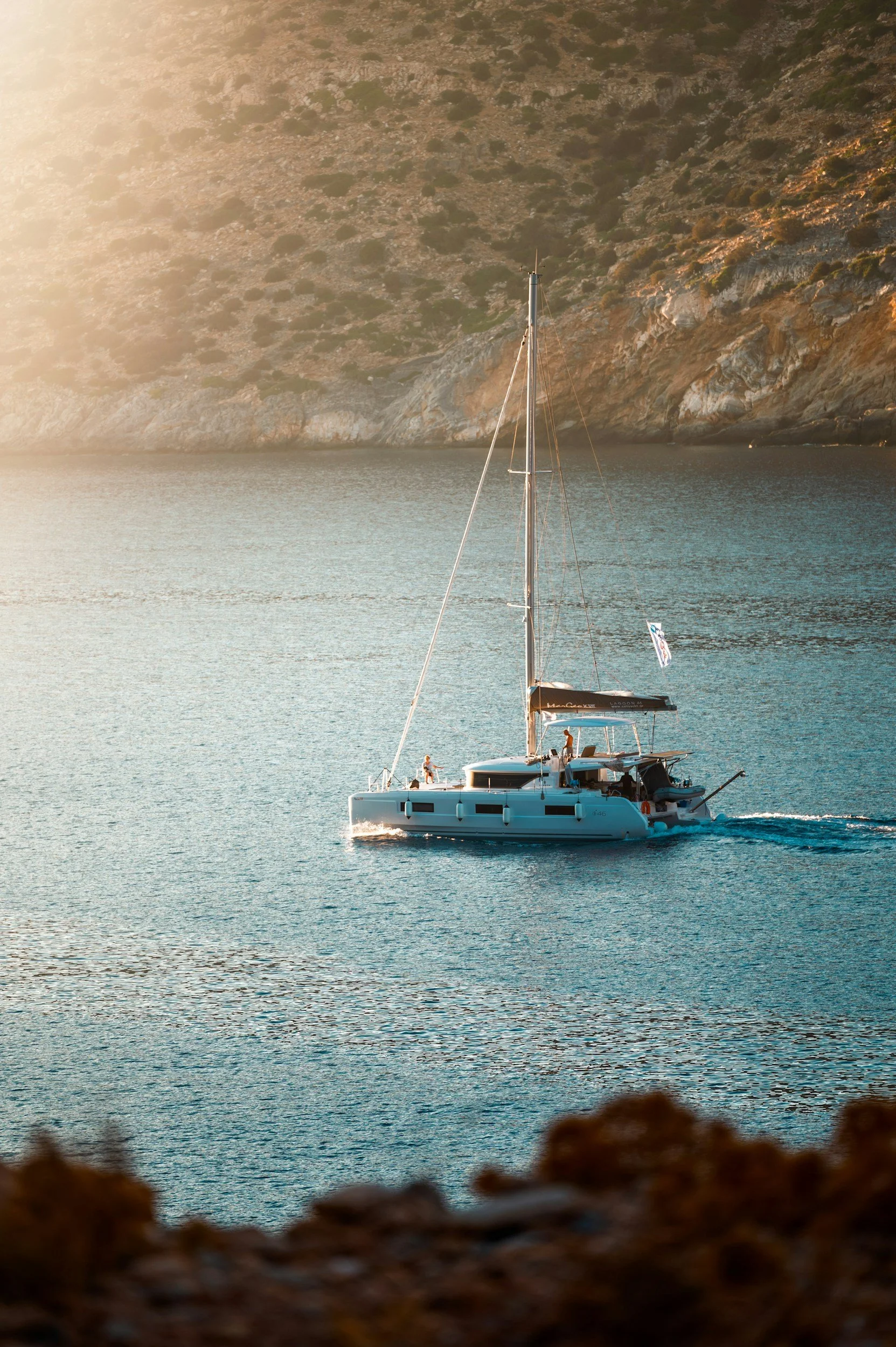 catamaran for rent in Mykonos