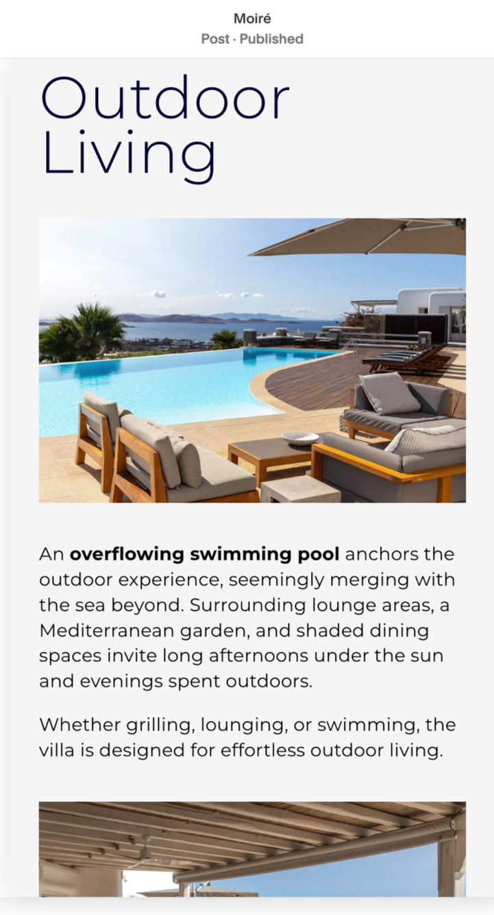 Property landing page designed to convert visitors into buyer enquiries