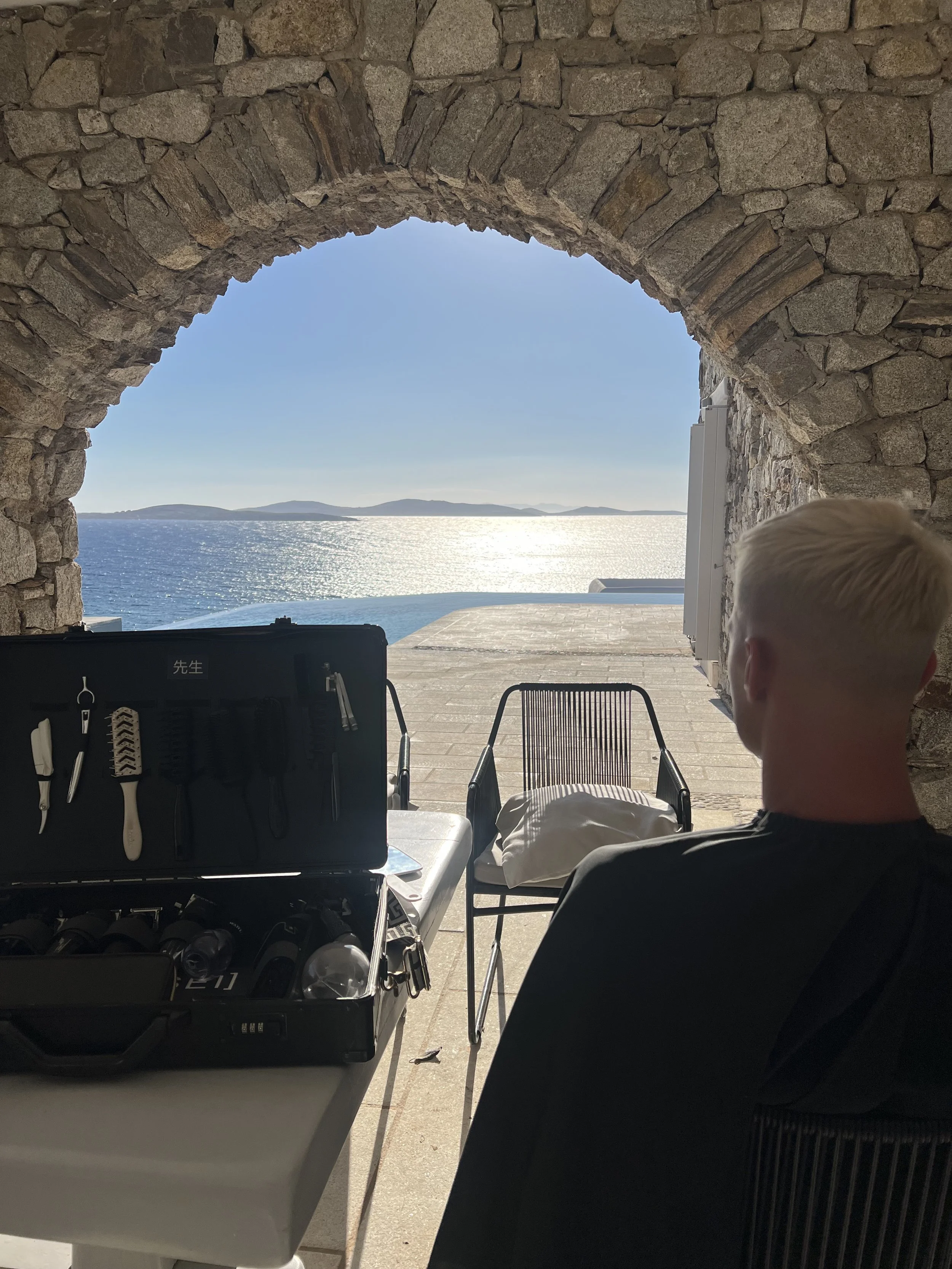 Haircut in Mykonos