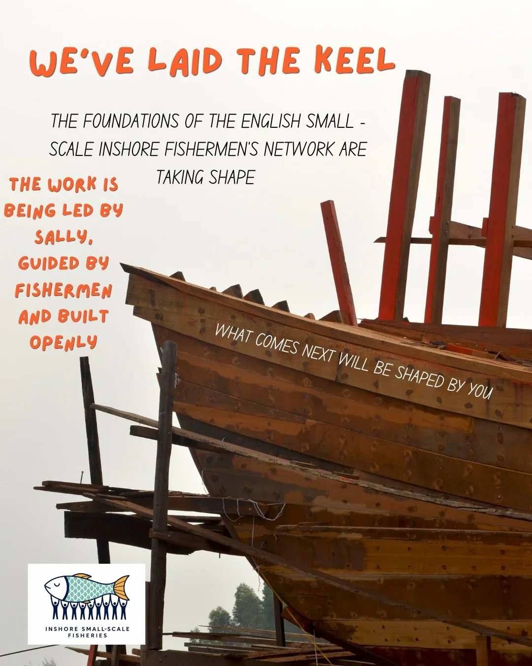 Every strong vessel starts with a well-laid keel.🛥️

The foundations of the Small-Scale Inshore Fisheries Network are now taking shape, with work being led by Sally and guided by the experience, priorities and ambitions of fishermen across England&r