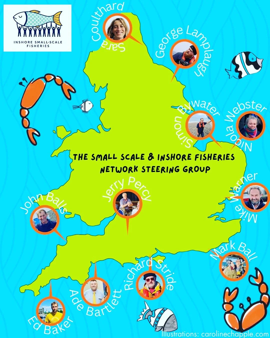 England&rsquo;s small-scale inshore fleet is diverse, and so are the challenges, priorities and opportunities facing fishermen around our coast.

That&rsquo;s why the people helping to shape this network bring a range of perspectives too: fishermen f
