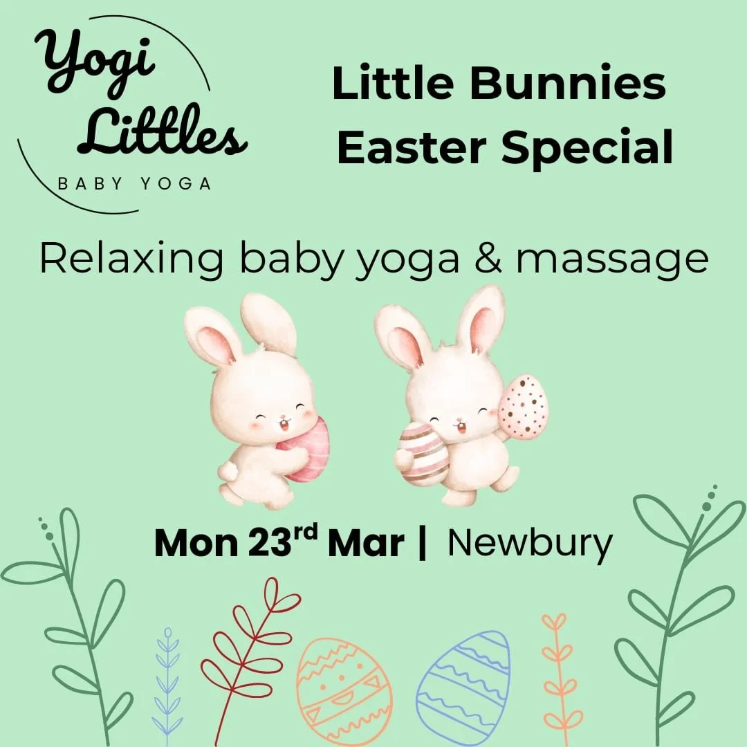 Easter at Yogi Littles 🐣

Our Little Bunnies Easter session is a fun &amp; gentle way to celebrate the season with your little one. Baby yoga, baby massage + coffee &amp; chocolate for you! 

Perfect for babies from 6 weeks to crawling.

Book via li