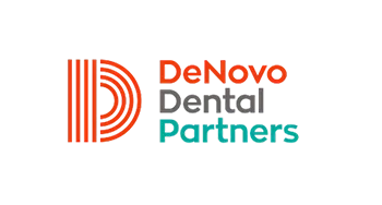 Logo with three red concentric circles on the left and the words "Deyo Denta Partners" in red, gray, and teal font to the right.