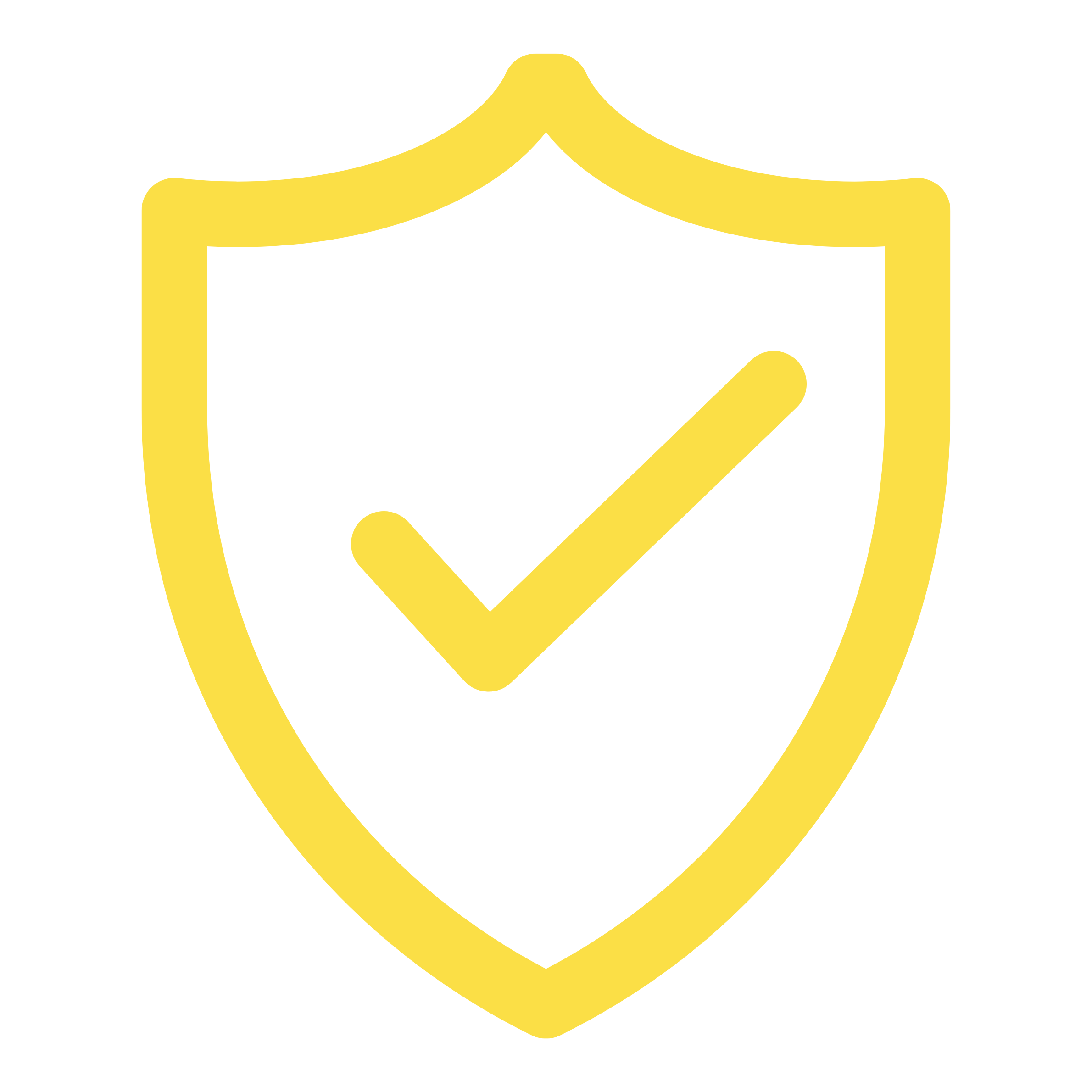 Yellow geometric logo with a three-dimensional cube inside a rounded square outline, set against a black background.
