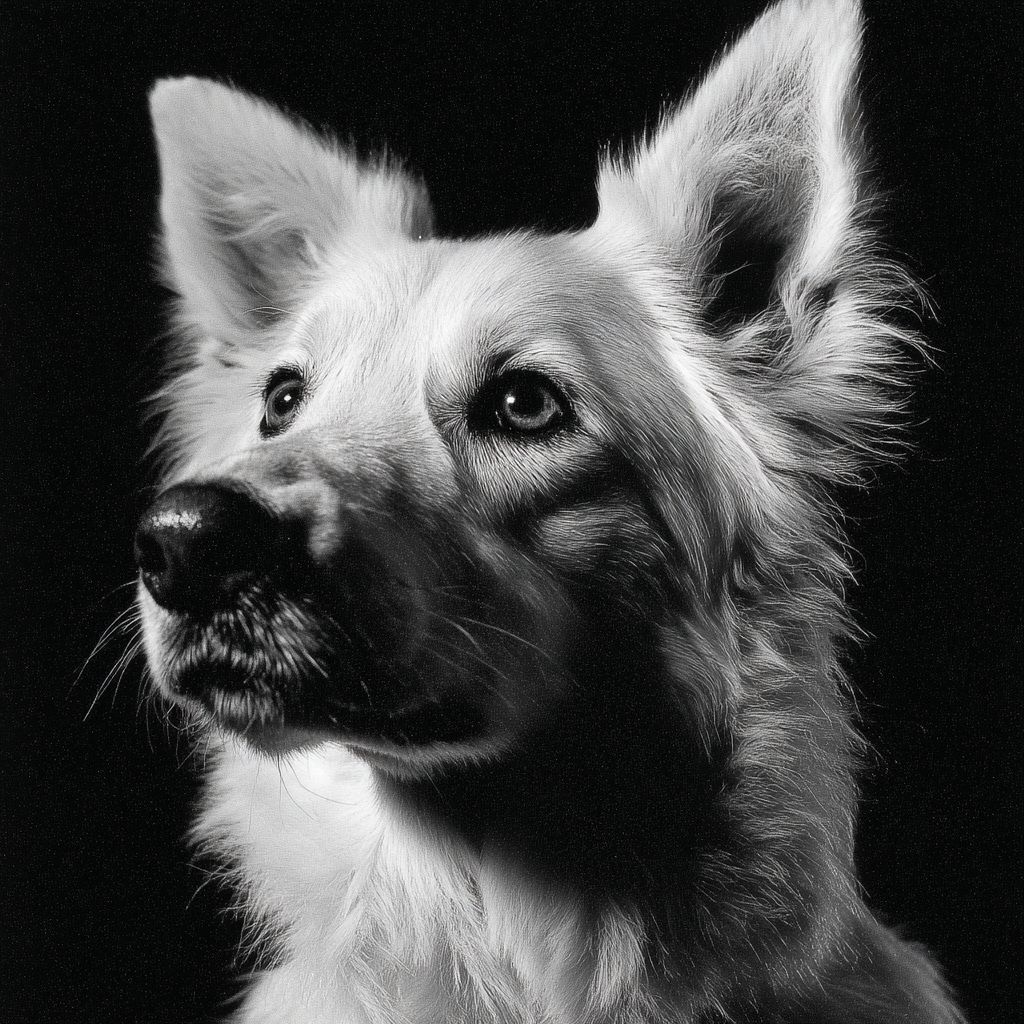om, a German Shepherd — End of Paw Prints Legacy Portrait by K9 Hearts
