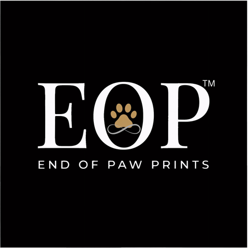 End of Paw Prints — a designation of honor for a heart dog who served you