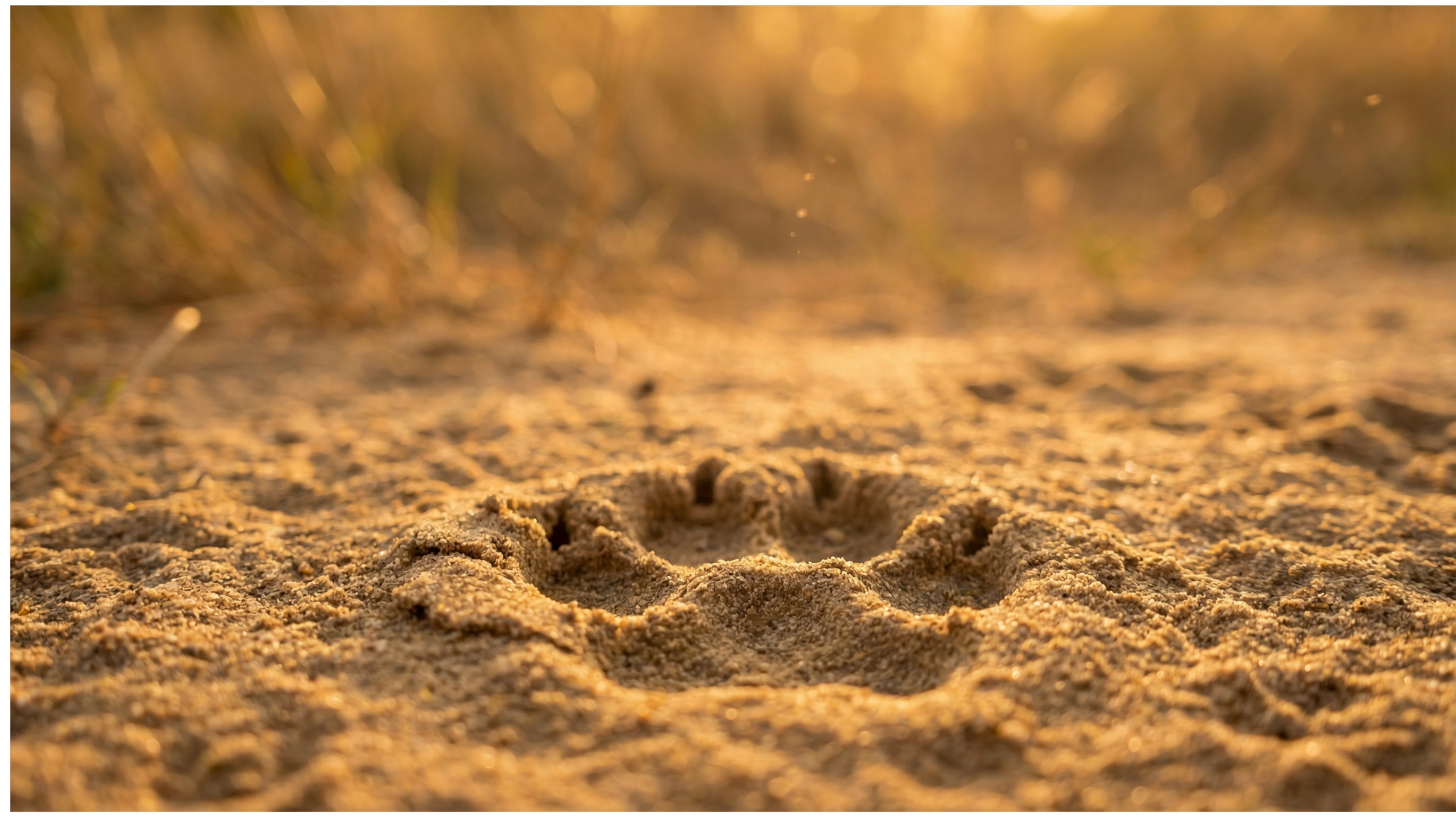 A single dog paw print in soft earth — the symbol of the End of Paw Prints movement by K9 Hearts.