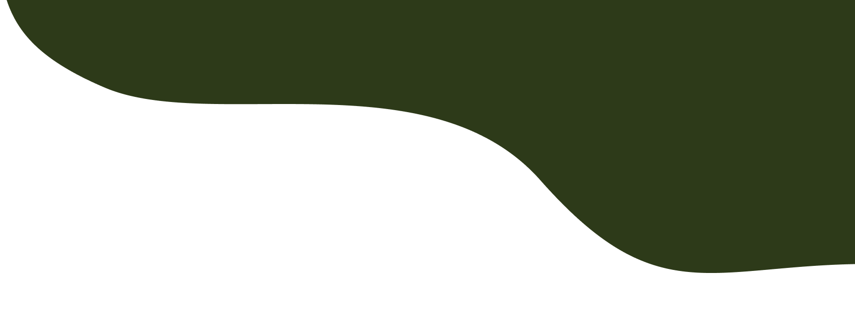 Ein Element in Wellenform in dunkelgrüner Farbe