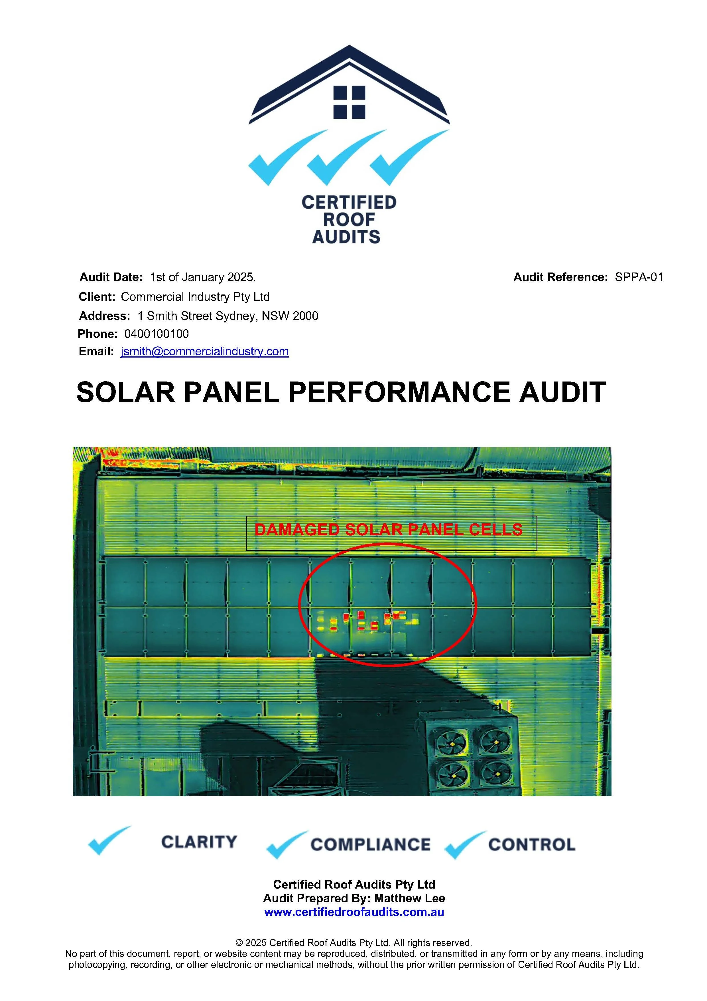 Solar Panel Performance Audit