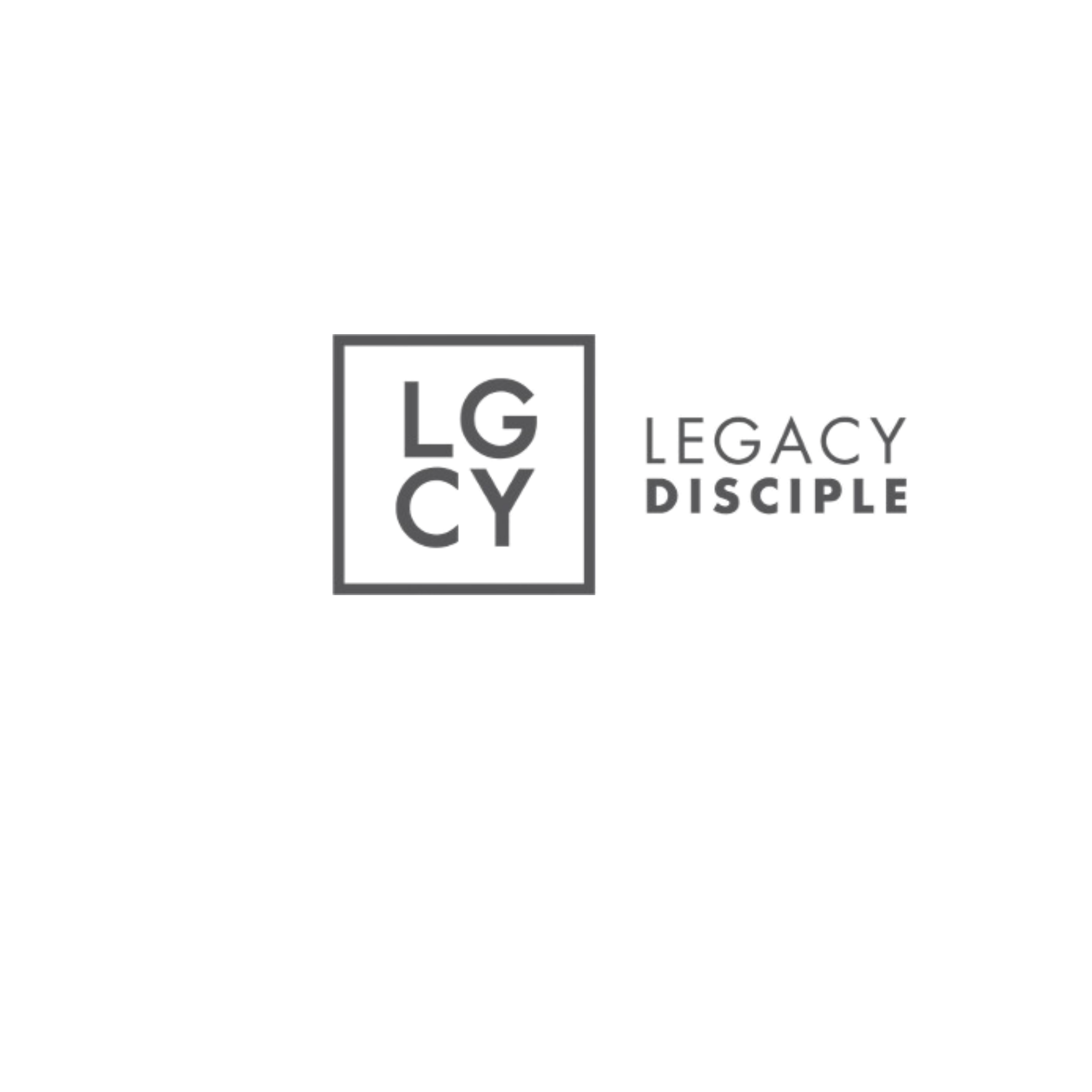 Logo for LG Legacy Disciples with the letters LG inside a square and the words 'Legacy Disciples' next to it.