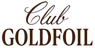 Text reading 'Club Goldfoil' in brown script and block letters.