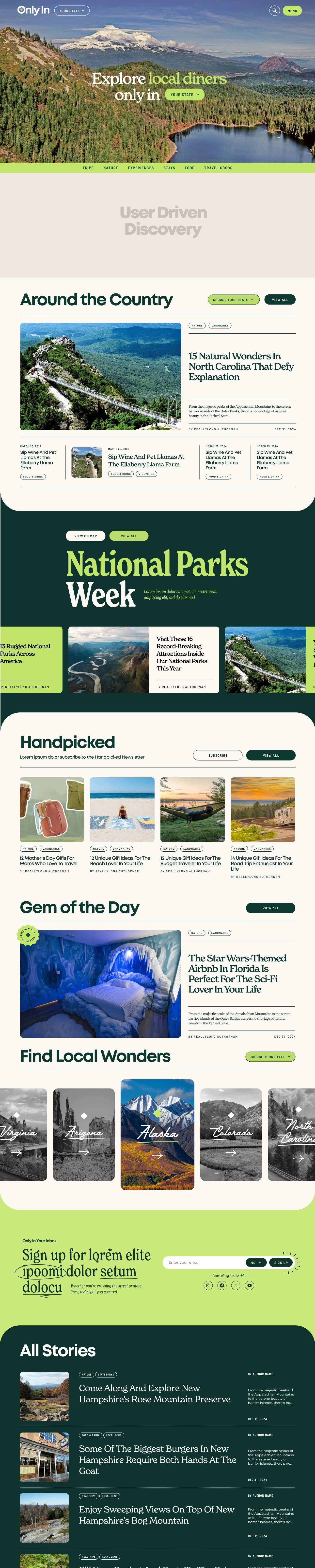 New OIYS Homepage Mock