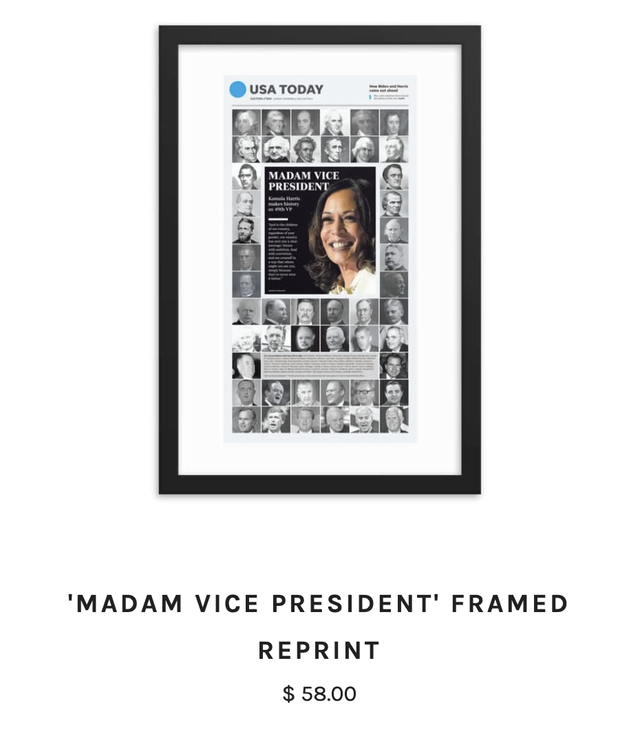 Harris First Female VP Front Cover Reprint