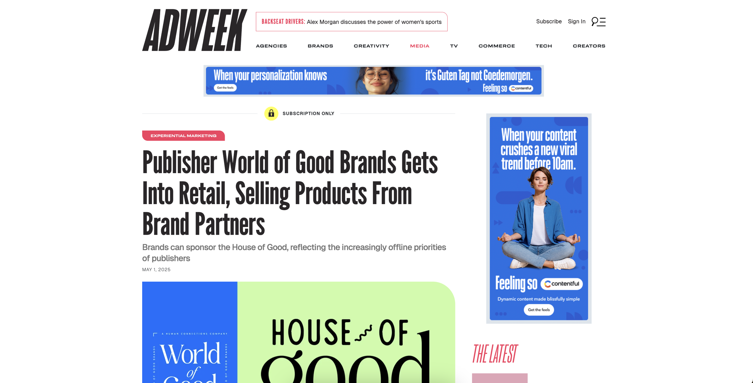 Retail As A Service Launch Coverage in Adweek