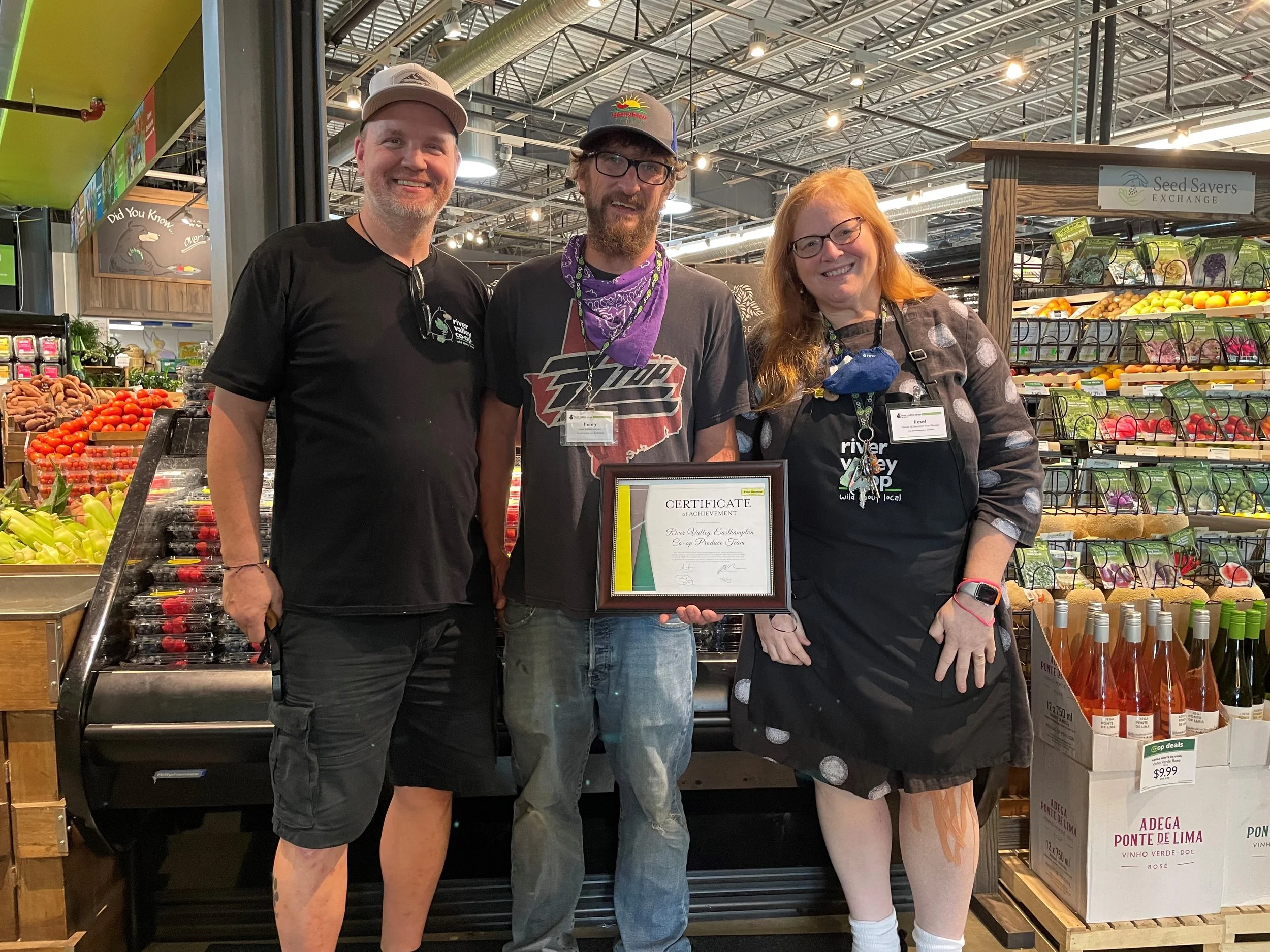 Celebrating acheivements and milestones with Independent produce staff.jpg