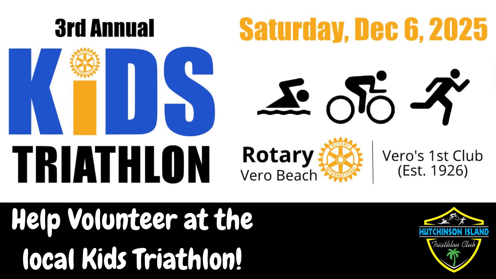 Rotary Club Kids Triathlon Volunteering