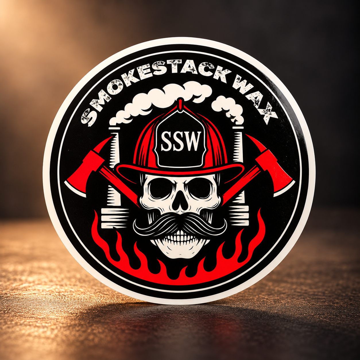 Smokestack Wax Skull Emblem Sticker.png