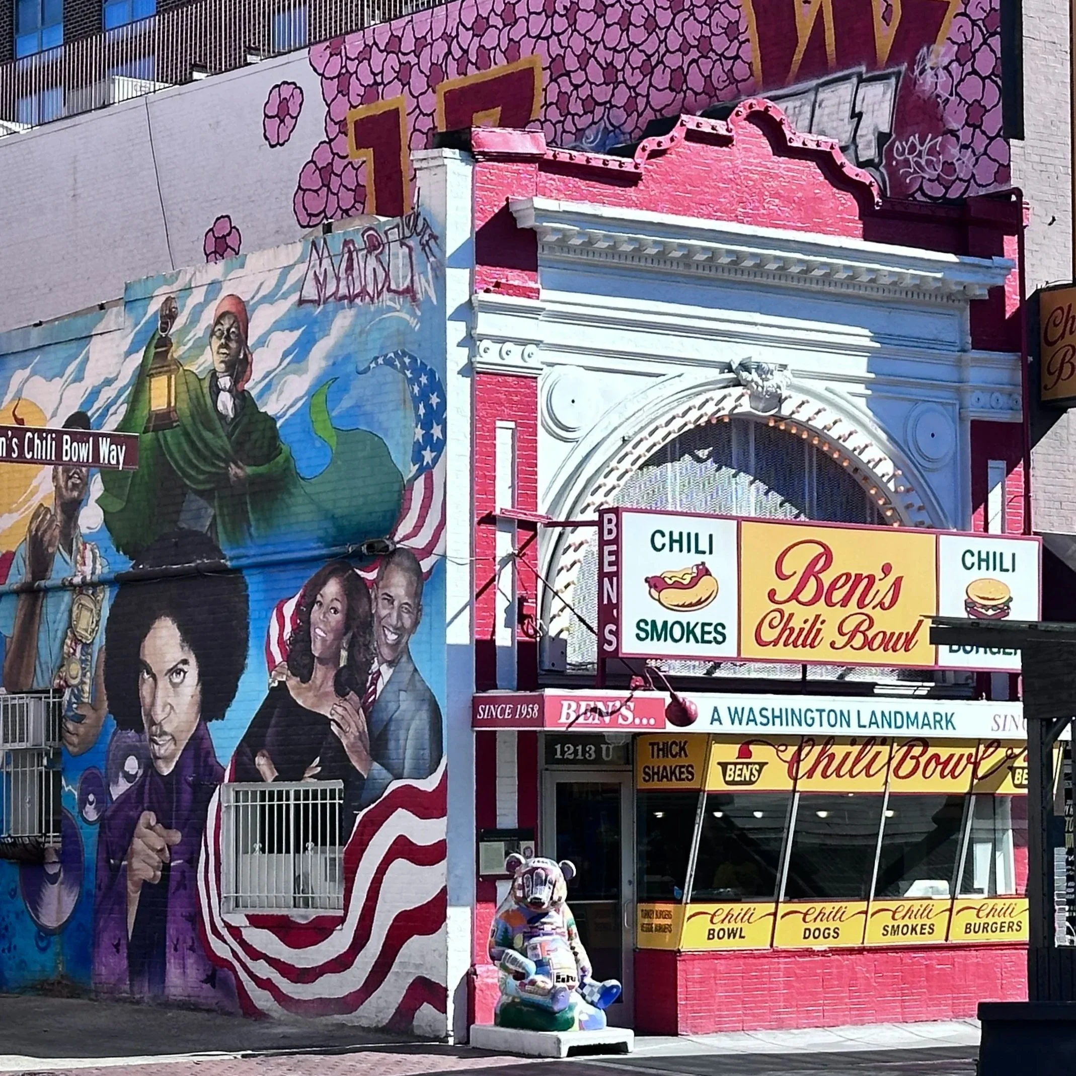 ben's chili bowl and dc mural