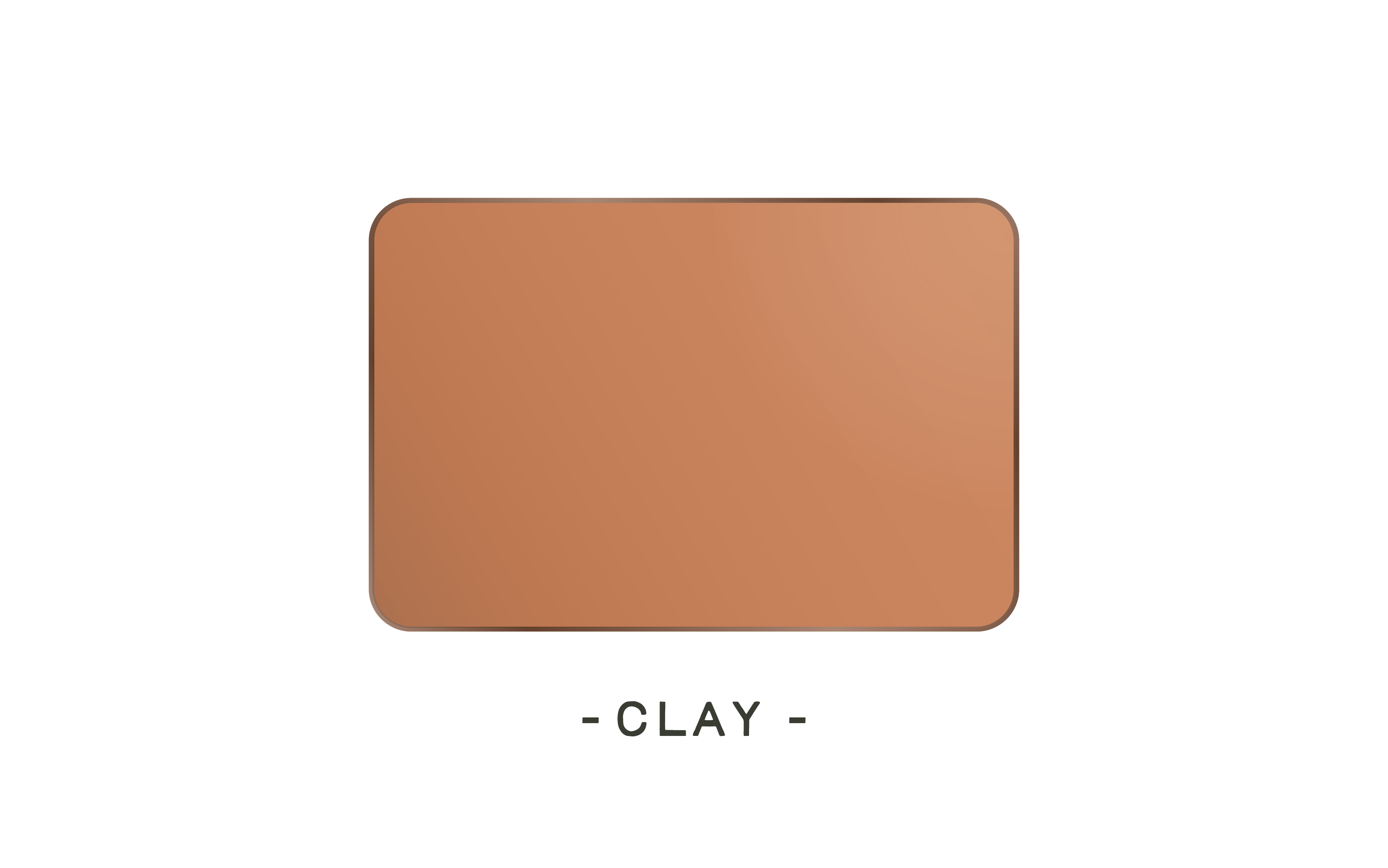 Diagram showing the different types of clay, with a large square clay block in the center and the word 'CLAY' labeled at the bottom.