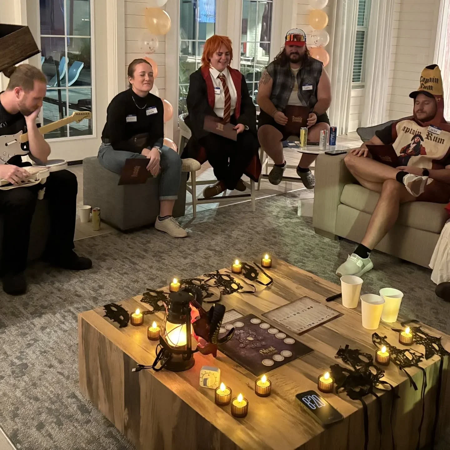 Had an amazing time helping celebrate a birthday last night! The good team figured out who the evil players were, but it was a 50/50 on which one was the demon murdering off the town. Both sides did great

Thank you Ben and Rosie for allowing us to s