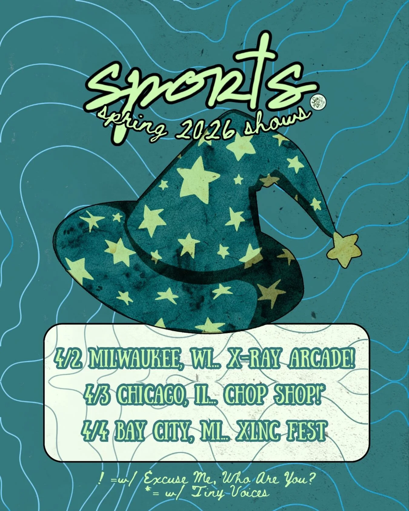 sports. is ripping a couple extra gigs this spring! Catch us with @emway608 and @tinyvoiceswi (maybe others??👀) on our way to @xlncpresents this April! Tickets go on sale Friday 1/30 at 11am EST! Link in bio 
.
.
.
#midwestemo #punk #emo #tickets #t