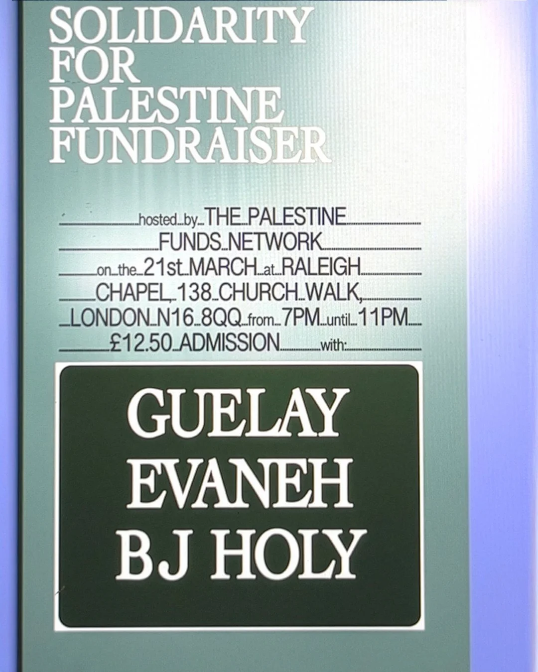 21/03 – Guelay, BJ Holly + EvanEh