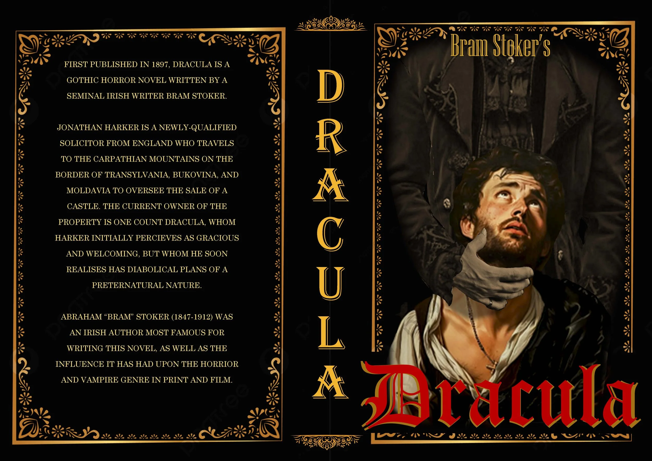 My digital cover design for Bram Stoker's 'Dracula'