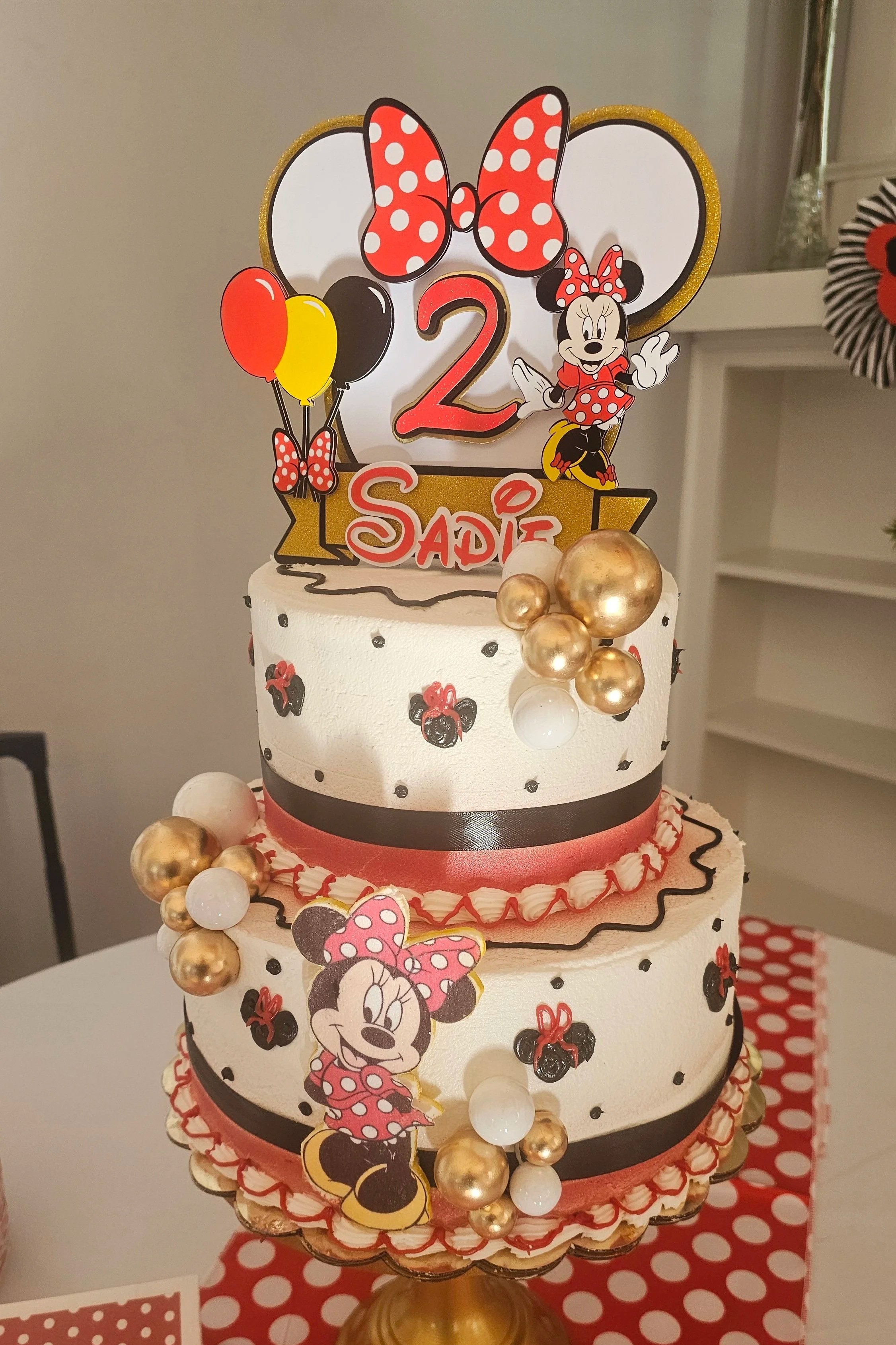 Minnie Two Tier Cake