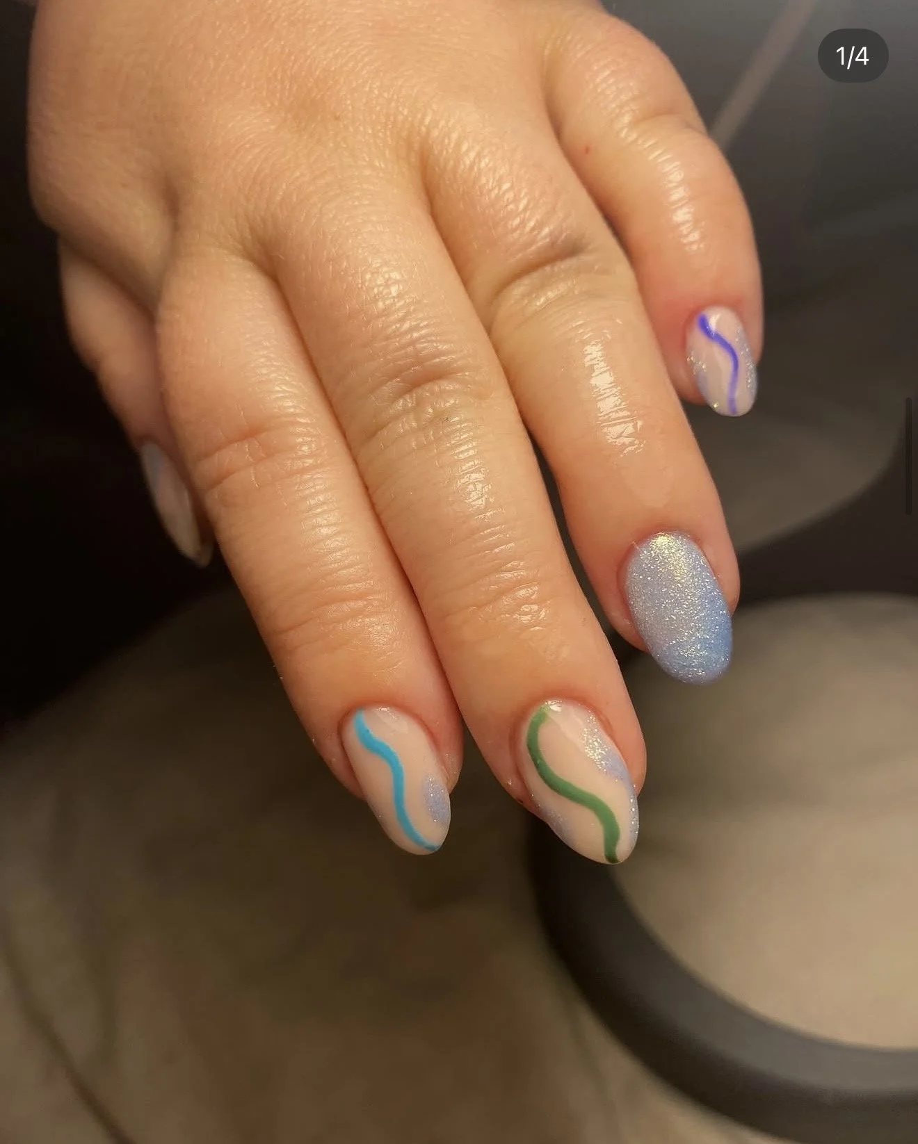 Nail technician training result — gel polish application by Gratia Nail Academy student