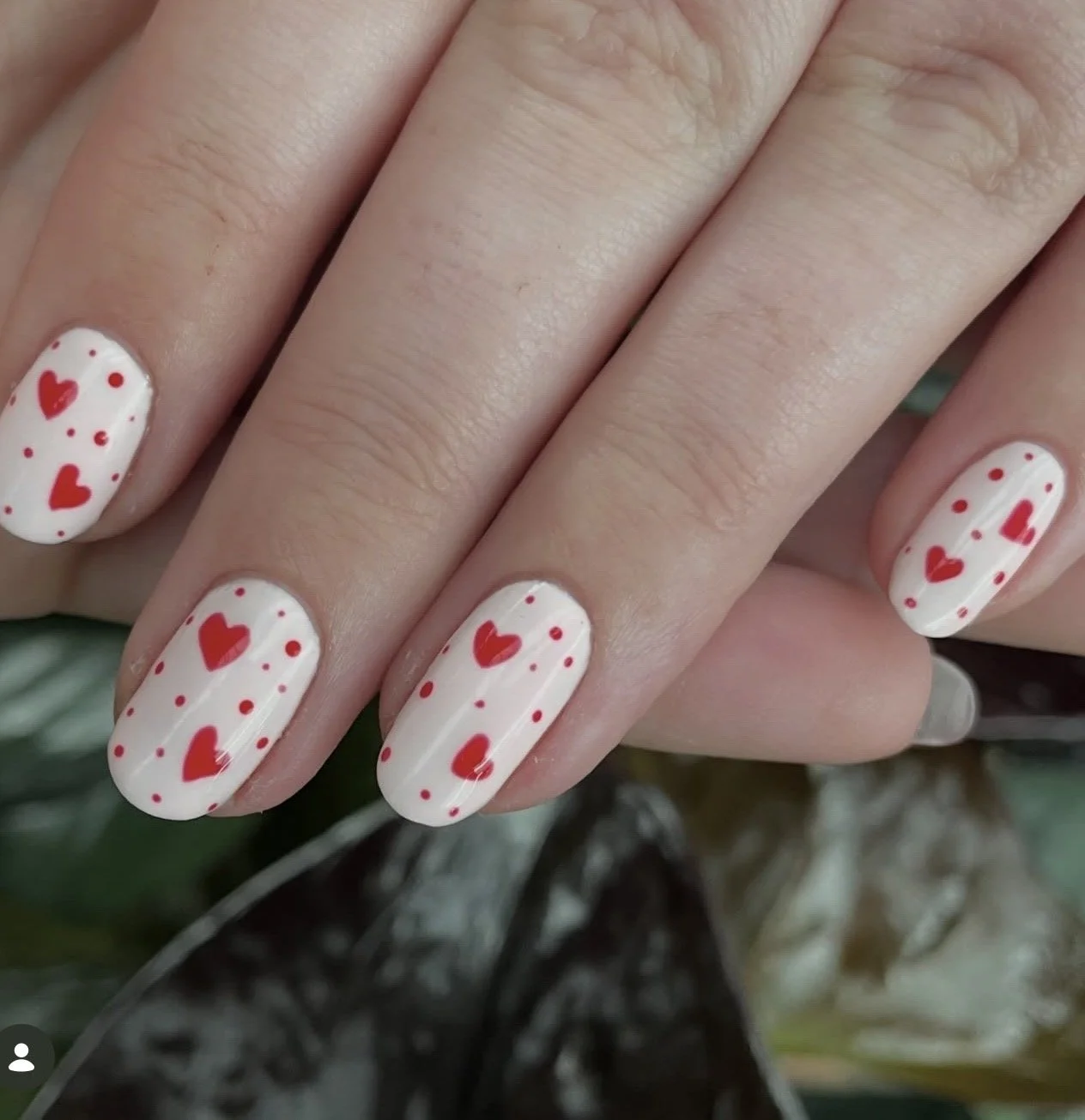 Nail technician training result — gel polish application by Gratia Nail Academy student