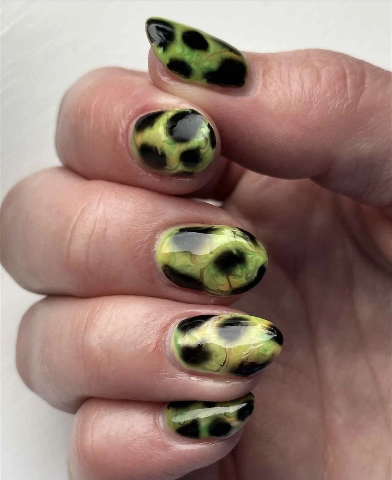 Nail technician training result — gel polish application by Gratia Nail Academy student