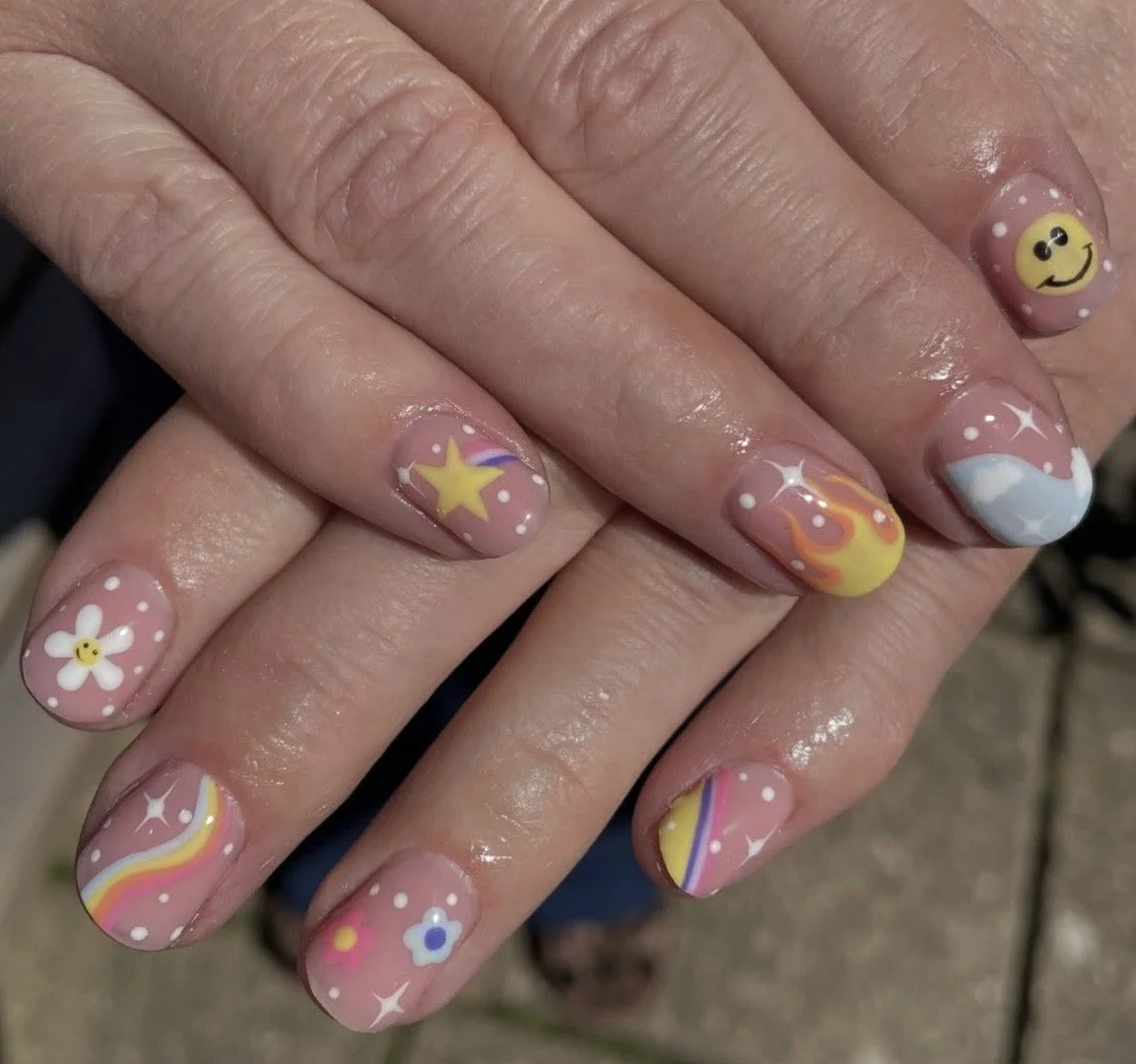 Nail technician training result — gel polish application by Gratia Nail Academy student