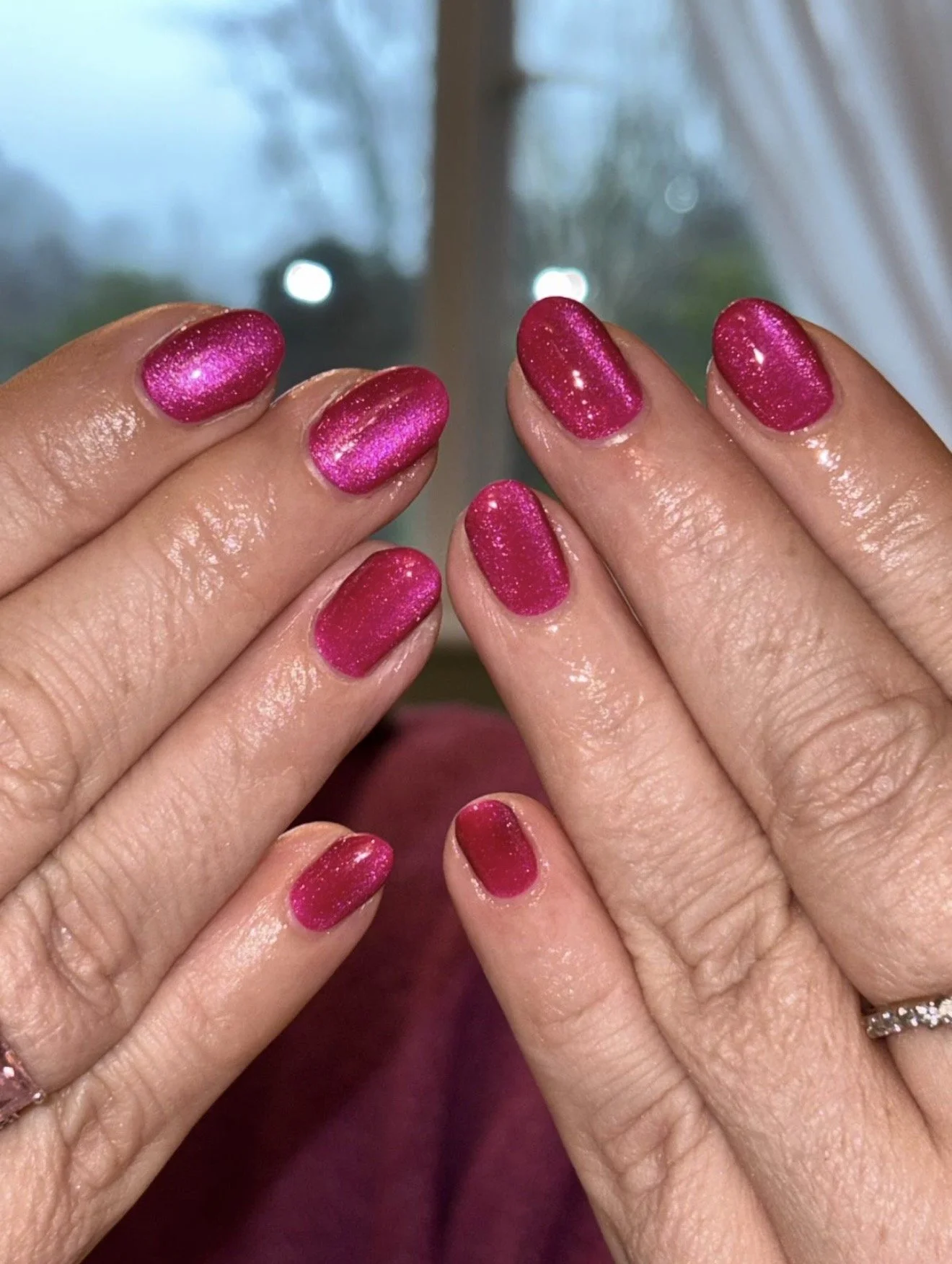Gel polish nail art completed by a Gratia Nail Academy student, Dorset