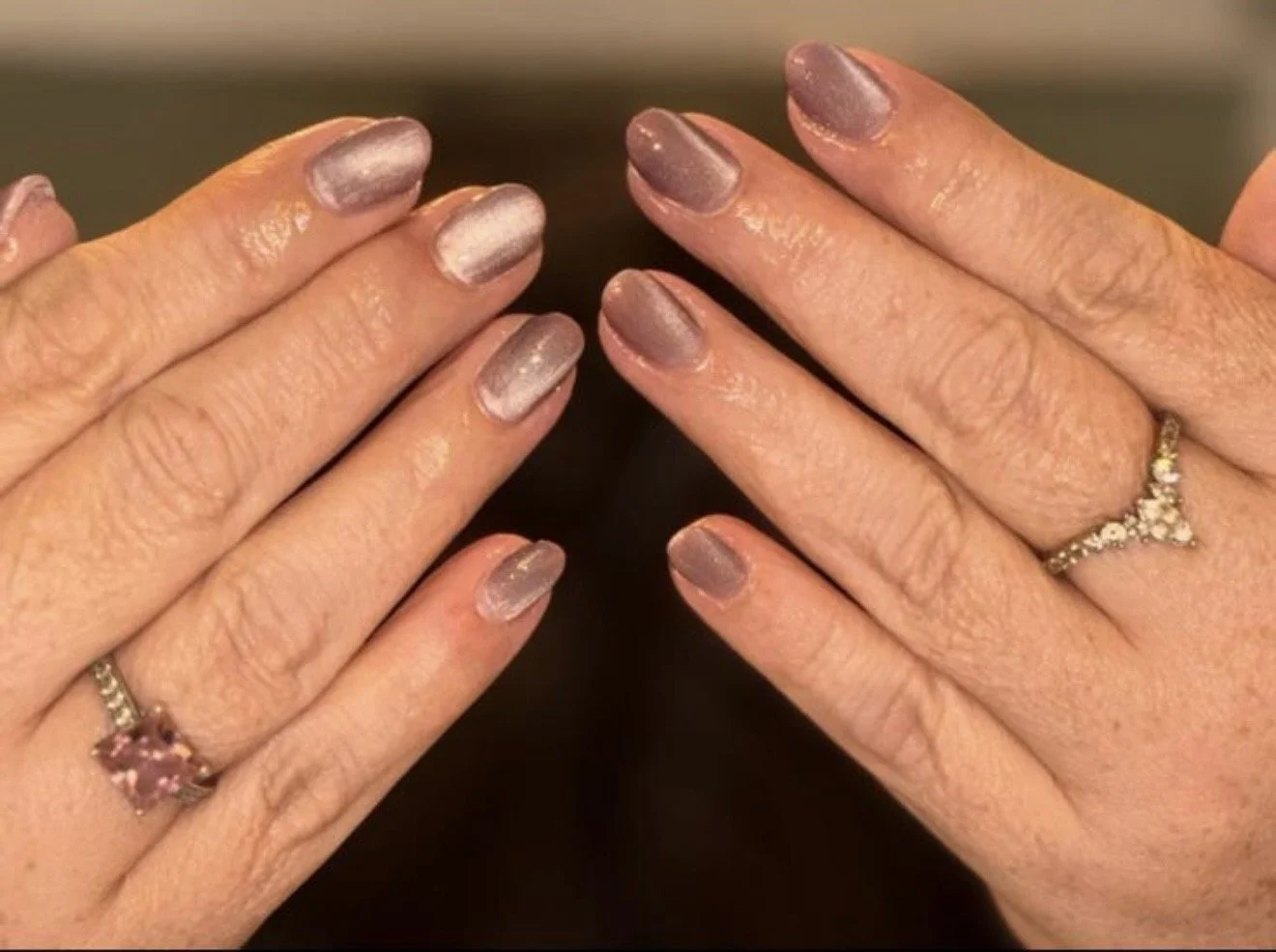 Nail technician training result — gel polish application by Gratia Nail Academy student