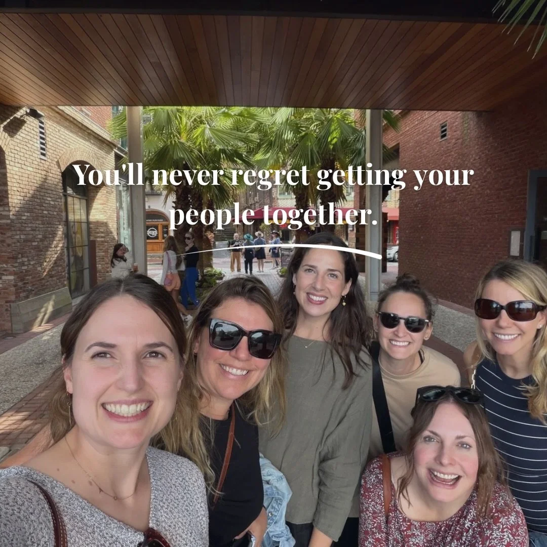 I&rsquo;ve never once left a gathering thinking: I wish that hadn&rsquo;t happened.

Have you?

We say we don&rsquo;t have time. We say we&rsquo;ll do it when things slow down. We say it doesn&rsquo;t need to be a whole thing.

But the things I hear 
