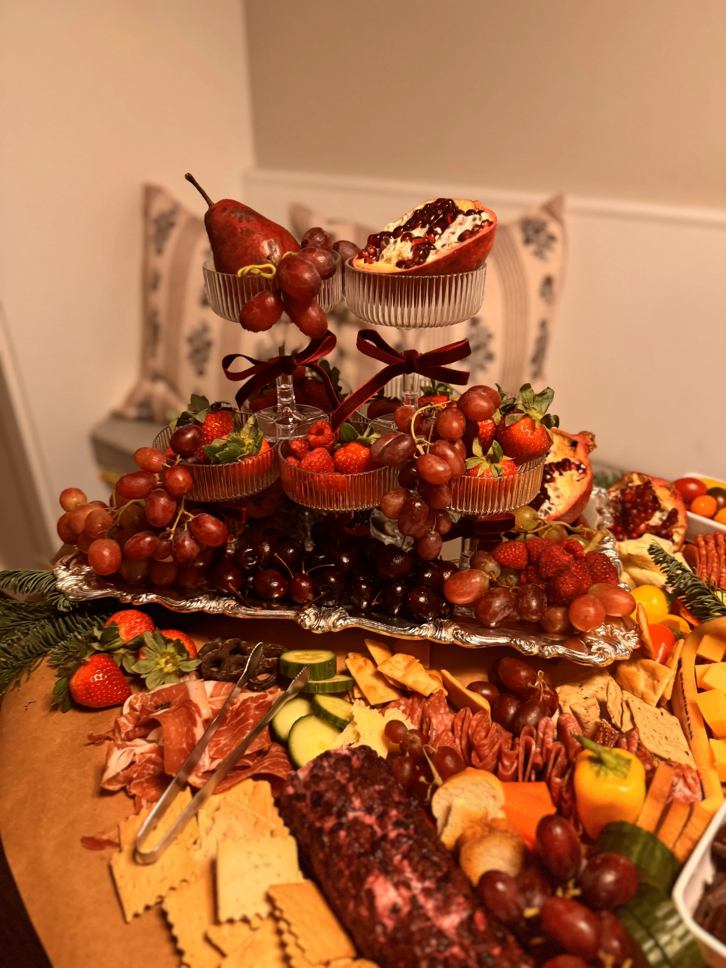 Holiday dinner party tablescape designed by The Shared Table in Chicago