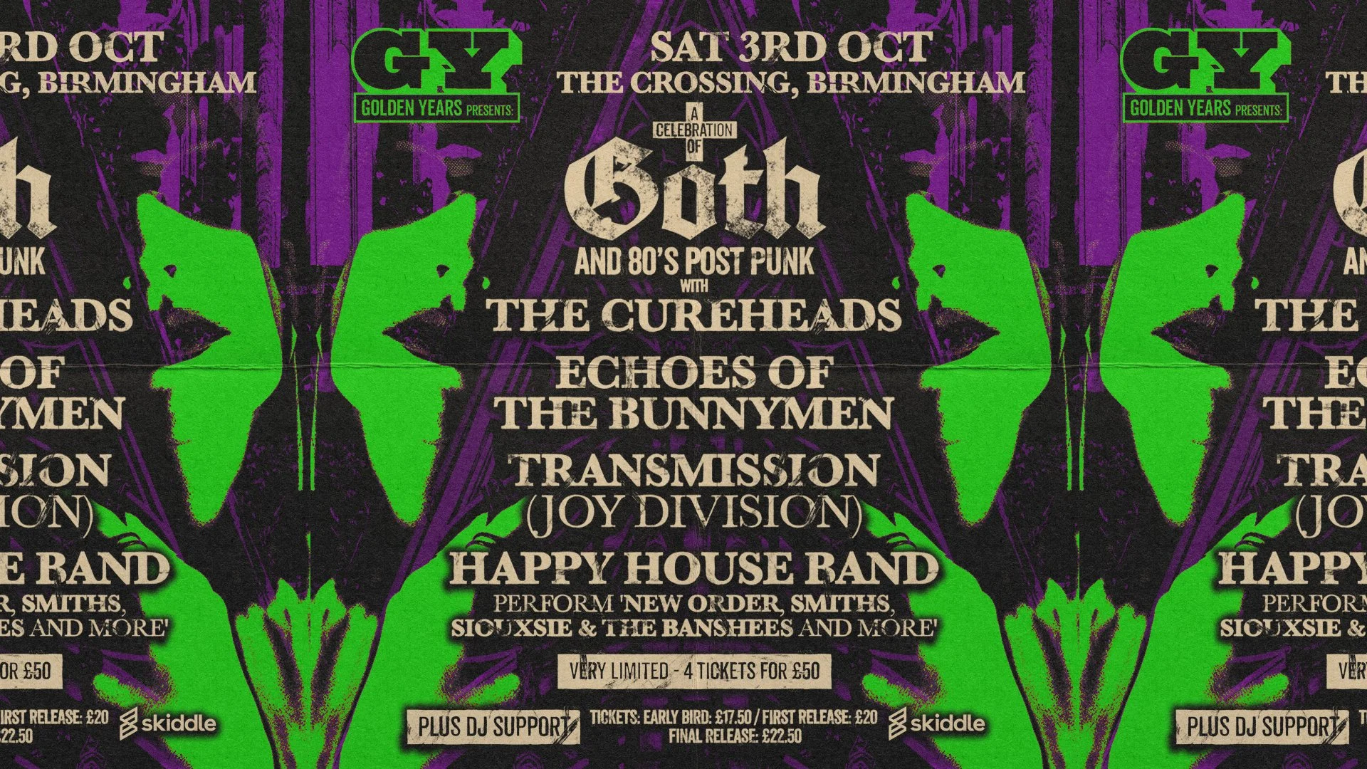 Golden Years: Goth & Post-Punk All Dayer w/ The Cureheads + more