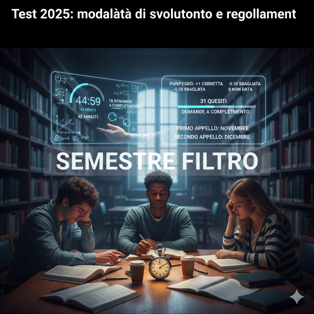 Test 2025: modalità di svolgimento e regolamenti